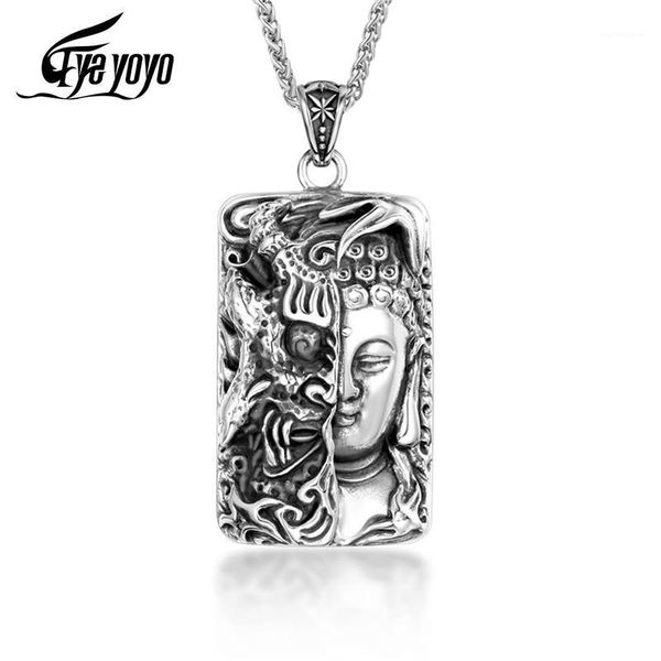 EyeYoYo Punk Jewelry Double-sided Amulet Necklace Punk Men's Sweater Chain Accessories1, Silver
EyeYoYo Punk Jewelry Double-sided Amulet Necklace Punk Men's Sweater Chain Accessories1, Silver