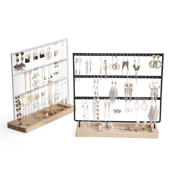earring organizer jewelry display rack stand - dangle and hook earrings showcase for home decor, Black
earring organizer jewelry display rack stand - dangle and hook earrings showcase for home decor, Black