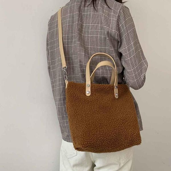 cross body shopping bag women fashionable simple shoulder bags large capacity tote plush handbag solid supermaket #srn
cross body shopping bag women fashionable simple shoulder bags large capacity tote plush handbag solid supermaket #srn