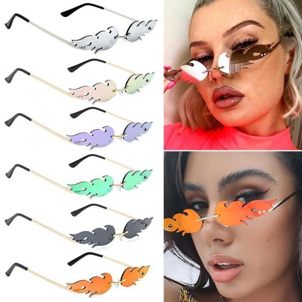 fire men 2020 new fashion flame cycling rimless sunglasses women mirror rectangle vintage sun glasses uv400
fire men 2020 new fashion flame cycling rimless sunglasses women mirror rectangle vintage sun glasses uv400