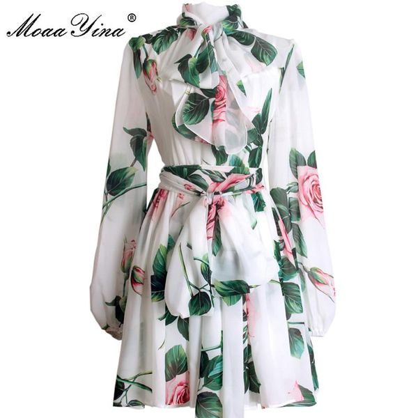 casual dresses moaayina fashion runway summer rose flower print short dress women's bow collar elastic waist elegant chiffon party, Black;gray
casual dresses moaayina fashion runway summer rose flower print short dress women's bow collar elastic waist elegant chiffon party, Black;gray