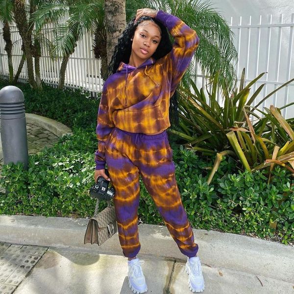 vavcy 2020 winter pant women set tie dye thick fabric hooded drawstring sweatshirt + pant lounge1, Gray
vavcy 2020 winter pant women set tie dye thick fabric hooded drawstring sweatshirt + pant lounge1, Gray