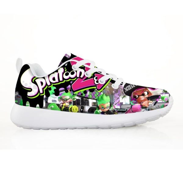 color splatoon 2 pattern for fashion children's boys girl kids shoes sneakers teenage casual flats breath lace-up shoes sale, Black
color splatoon 2 pattern for fashion children's boys girl kids shoes sneakers teenage casual flats breath lace-up shoes sale, Black