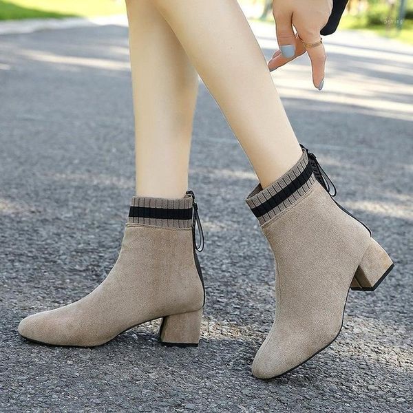 2020 women shoes new autumn winter fashion woman boots high heels women suede ankle boots square toe boot large size1, Black
2020 women shoes new autumn winter fashion woman boots high heels women suede ankle boots square toe boot large size1, Black