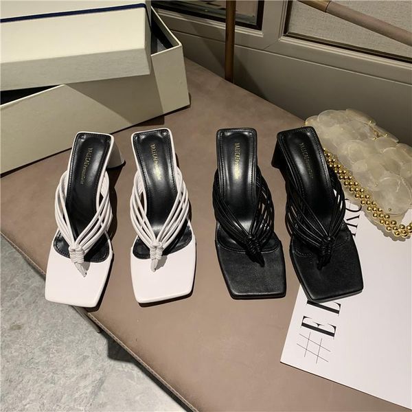 slippers casual summer women's shoes slides heeled mules string bead pantofle square toe rubber flip flops luxury high 2021, Black
slippers casual summer women's shoes slides heeled mules string bead pantofle square toe rubber flip flops luxury high 2021, Black