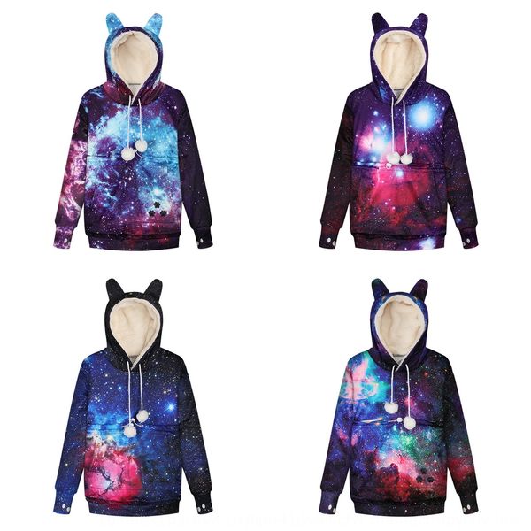 новый starry sky digital печататься digital sweatercasual животного сумки свитера с бархатным карманом может держать свитер tkkzu кошки, Black 
новый starry sky digital печататься digital sweatercasual животного сумки свитера с бархатным карманом может держать свитер tkkzu кошки, Black
