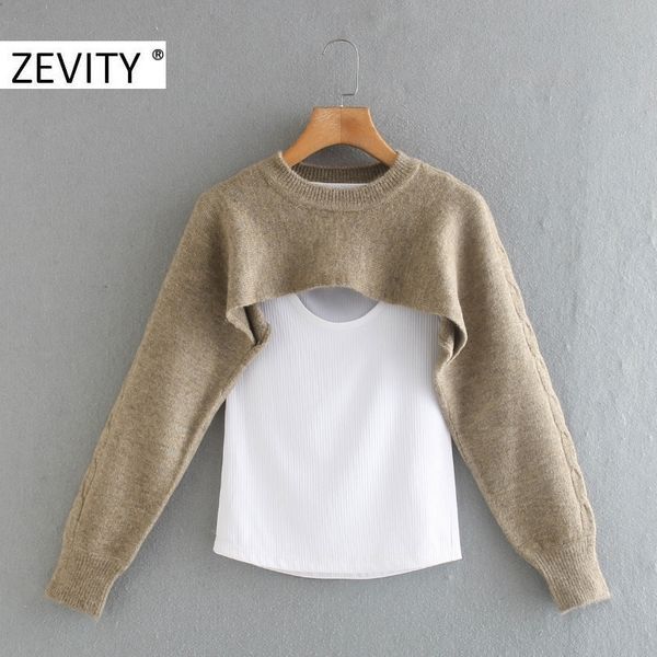 zevity women high street o neck white vest patchwork knitting sweater female long sleeve casual sweaters chic pullover s411 201023, White;black
zevity women high street o neck white vest patchwork knitting sweater female long sleeve casual sweaters chic pullover s411 201023, White;black