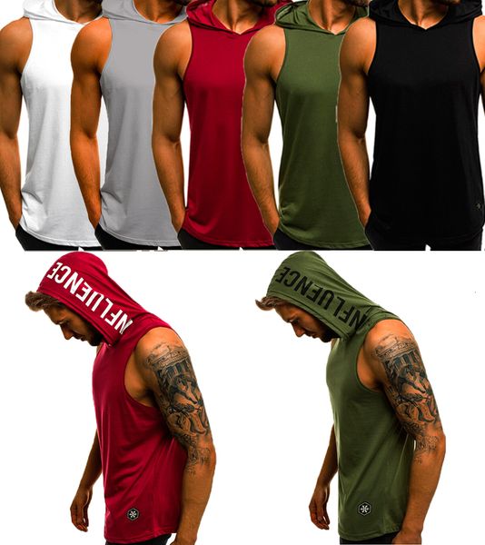 hoodie singlet bodybuilding mens tank vest gym sleeveless fitness t-shirt, White;black
hoodie singlet bodybuilding mens tank vest gym sleeveless fitness t-shirt, White;black