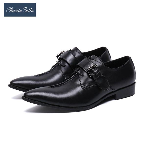 christia bella italian handmade men oxford shoes black pointed toe monk strap men shoes male business lace up leather
christia bella italian handmade men oxford shoes black pointed toe monk strap men shoes male business lace up leather