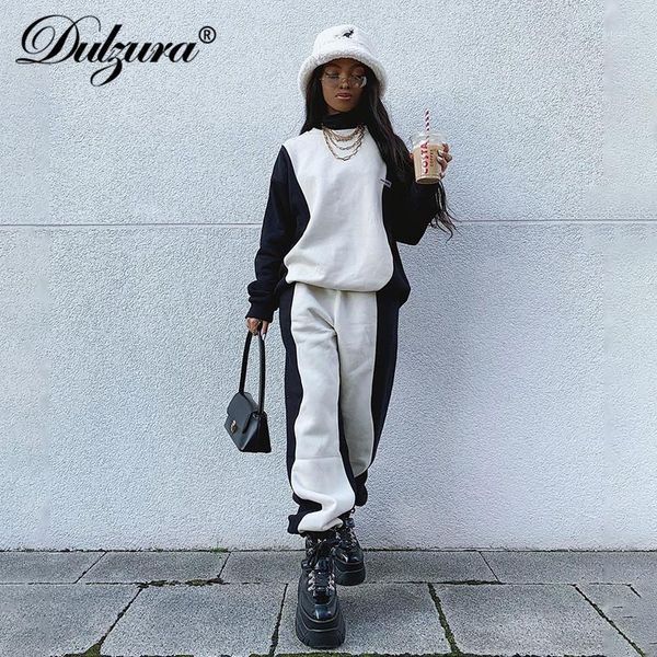women's tracksuits dulzura patchwork women two pieces long sleeve sweatshirt pullover sweatpants set loose oversized sporty streetwear, Gray
women's tracksuits dulzura patchwork women two pieces long sleeve sweatshirt pullover sweatpants set loose oversized sporty streetwear, Gray