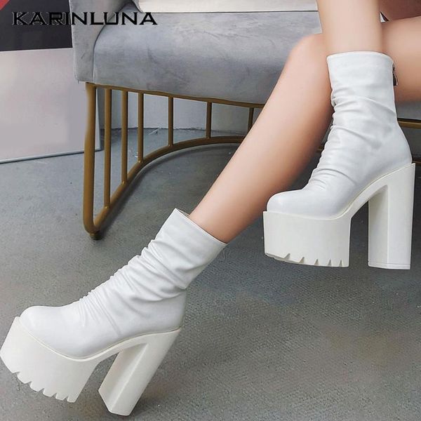 boots karin super square high heels wholesale autumn winter shoes pleated thick platform ankle women, Black
boots karin super square high heels wholesale autumn winter shoes pleated thick platform ankle women, Black