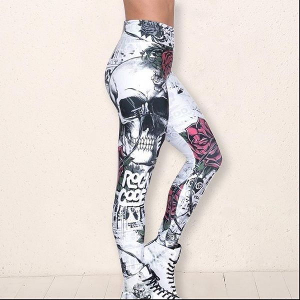 2020 skull printed skinny slim women pants sport push up tights gym exercise high waist fitness running energy, Black
2020 skull printed skinny slim women pants sport push up tights gym exercise high waist fitness running energy, Black