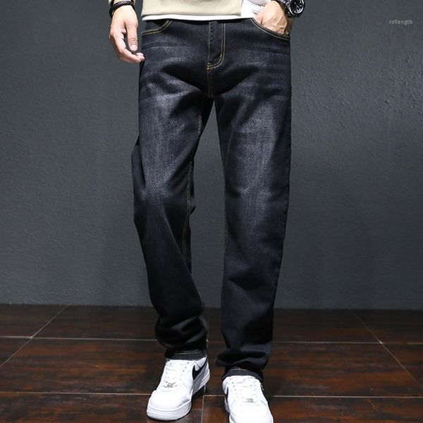 autumn and winter jeans denim men's straight loose large size high waist men jeans stretch simple business trousers men1, Blue
autumn and winter jeans denim men's straight loose large size high waist men jeans stretch simple business trousers men1, Blue