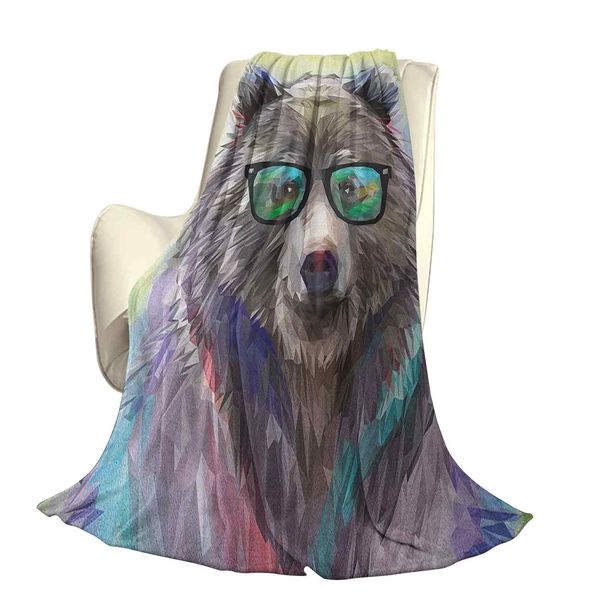 funny cool low wild hipster bear with spectacles colorful portraitoffice leisure blankets
funny cool low wild hipster bear with spectacles colorful portraitoffice leisure blankets