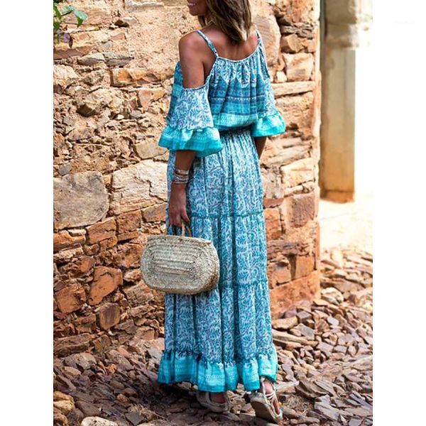 women dress ruffles butterfly sleeve off shoulder print dress plus size long flowers dresses summer clothes women 20201, White;black
women dress ruffles butterfly sleeve off shoulder print dress plus size long flowers dresses summer clothes women 20201, White;black