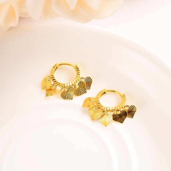 14 k solid yellow gold filled 5 heart drop earrings abundant women/girl,love trendy fashion jewelry eastern kids children bes, Silver
14 k solid yellow gold filled 5 heart drop earrings abundant women/girl,love trendy fashion jewelry eastern kids children bes, Silver