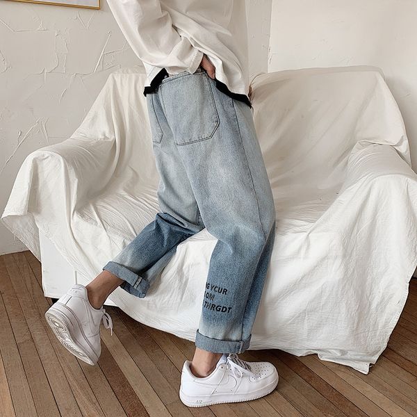 men's 2020 new summer men's jeans loose casual straight pants student wide leg jeans and jeanstrousers and jeansankle-length pants, Blue
men's 2020 new summer men's jeans loose casual straight pants student wide leg jeans and jeanstrousers and jeansankle-length pants, Blue