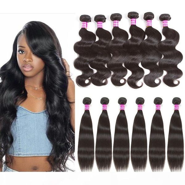 brazilian virgin human hair weaves body wave and straight 4pcs lots or 6pcs lots peruvian human hair extension, Black
brazilian virgin human hair weaves body wave and straight 4pcs lots or 6pcs lots peruvian human hair extension, Black