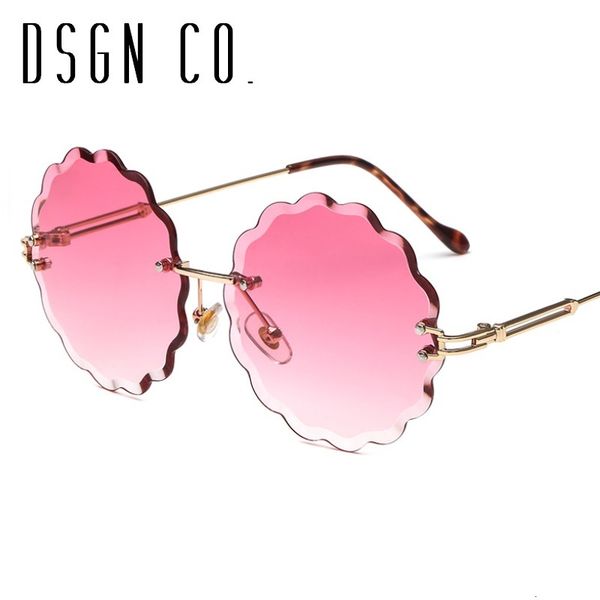 designer dsgn co. cute stylish rimless sunglasses for women 7 color flower fashion sun glasses uv400, White;black
designer dsgn co. cute stylish rimless sunglasses for women 7 color flower fashion sun glasses uv400, White;black