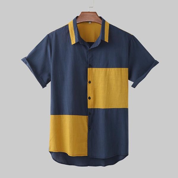 summer color block men's shirt streetwear casual harajuku loose short sleeve shirts for men button down blouse chemise homme, White;black
summer color block men's shirt streetwear casual harajuku loose short sleeve shirts for men button down blouse chemise homme, White;black