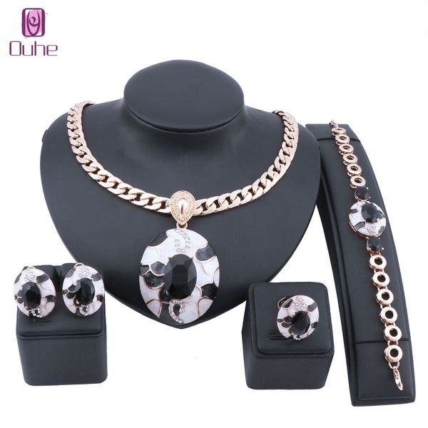 fashion women african beads jewelry set trendy party costume gold color crystal enameled necklace earring jewelry sets, Silver
fashion women african beads jewelry set trendy party costume gold color crystal enameled necklace earring jewelry sets, Silver