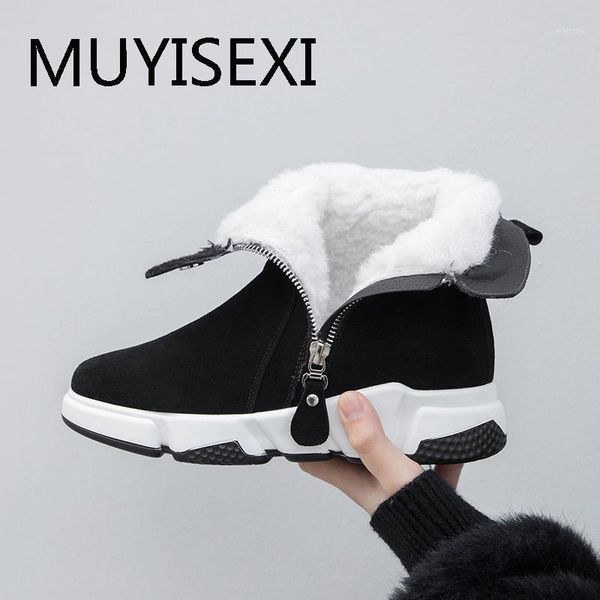 2020 round toe keep warm wool keep warm snow boots winter wedges increased cold protection ankle boots hxs01 muyisexi1, Black
2020 round toe keep warm wool keep warm snow boots winter wedges increased cold protection ankle boots hxs01 muyisexi1, Black