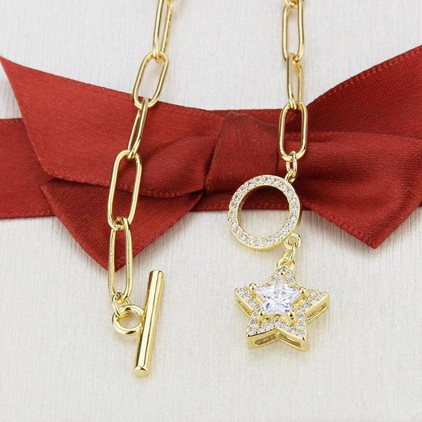 retro rhinestone star pendant necklace gold color ot buckle clasp thick clavicle chain necklace goth jewelry gift, Silver
retro rhinestone star pendant necklace gold color ot buckle clasp thick clavicle chain necklace goth jewelry gift, Silver