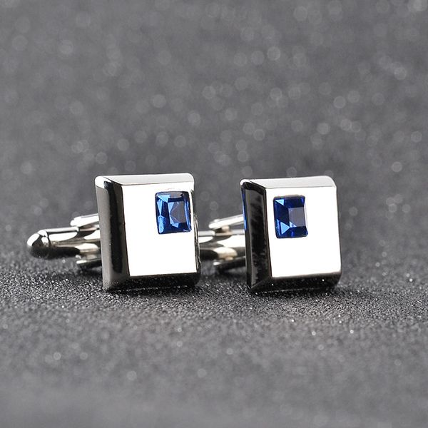 a pair trendy silver color square cufflinks classic men luxury blue white crystal cuff links french shirt cufflink q1219
a pair trendy silver color square cufflinks classic men luxury blue white crystal cuff links french shirt cufflink q1219