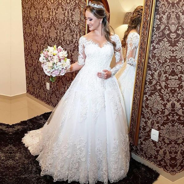 vintage full lace 2021 wedding dresses long sleeves white bridal gowns ball gown v neck sweep train princess plus size marriage gowns
vintage full lace 2021 wedding dresses long sleeves white bridal gowns ball gown v neck sweep train princess plus size marriage gowns