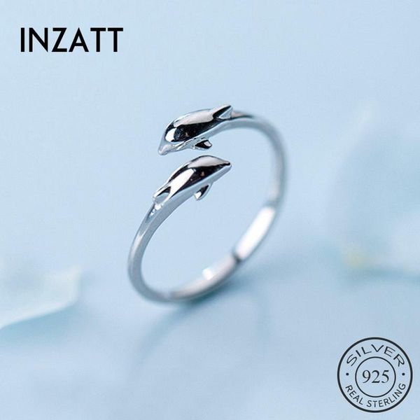 cluster rings inzareal 925 sterling silver dolphin opening ring for fashion women trendy cute fine jewelry minimalist accessories 2021 gift, Golden;silver
cluster rings inzareal 925 sterling silver dolphin opening ring for fashion women trendy cute fine jewelry minimalist accessories 2021 gift, Golden;silver