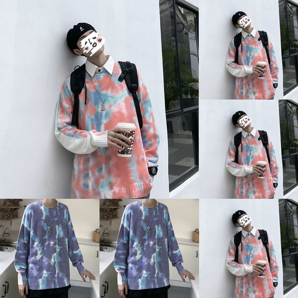 ka430 autumn and winter fashion dye bf couple tie coat sweater boys ins sweater brand pullover loose hip hop pullover students coat 1tr0c, Black
ka430 autumn and winter fashion dye bf couple tie coat sweater boys ins sweater brand pullover loose hip hop pullover students coat 1tr0c, Black