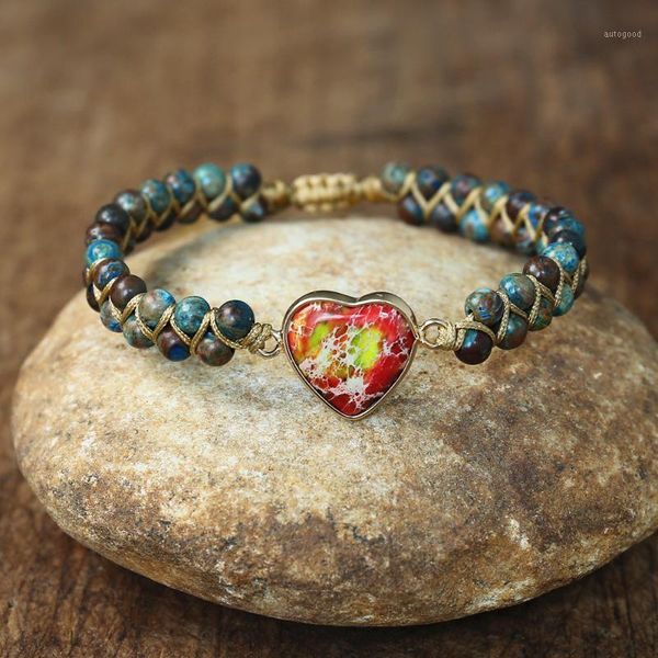 charm bracelets heart shape crazy lace agates bohemia yoga wrap braided bracelet femme couple handmade jewelry dropship1, Golden;silver
charm bracelets heart shape crazy lace agates bohemia yoga wrap braided bracelet femme couple handmade jewelry dropship1, Golden;silver