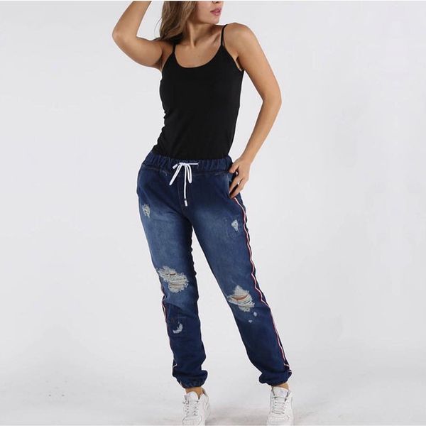 fashion women designer jeans plus size womans clothes womens femme ripped jeans woman high waist elastic force hole pencil pants fs485, Blue
fashion women designer jeans plus size womans clothes womens femme ripped jeans woman high waist elastic force hole pencil pants fs485, Blue