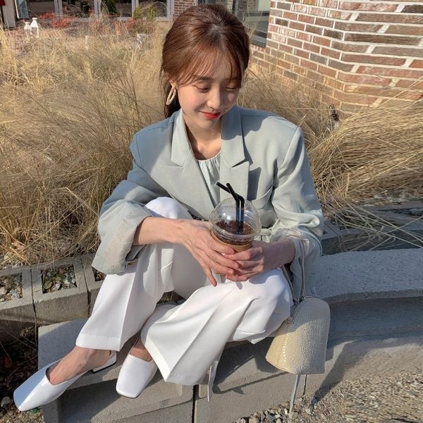 o55ya chic korean solid solid high waist trousers loose suit korean chic color color high waist trousers shirt shirt loose suit c2o7b, Gray
o55ya chic korean solid solid high waist trousers loose suit korean chic color color high waist trousers shirt shirt loose suit c2o7b, Gray