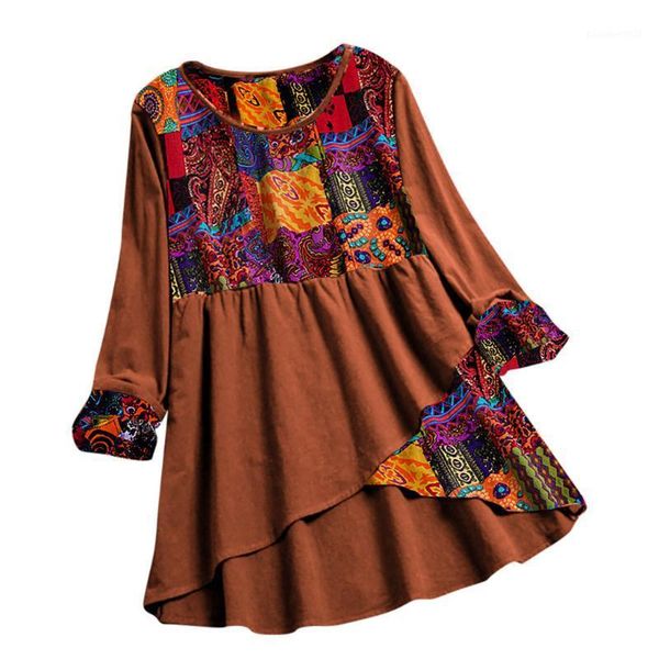 women cotton shirt 5xl plus size vintage ethnic floral print patchwork tunic women casual o neck long sleeve blouse kimono1, White
women cotton shirt 5xl plus size vintage ethnic floral print patchwork tunic women casual o neck long sleeve blouse kimono1, White