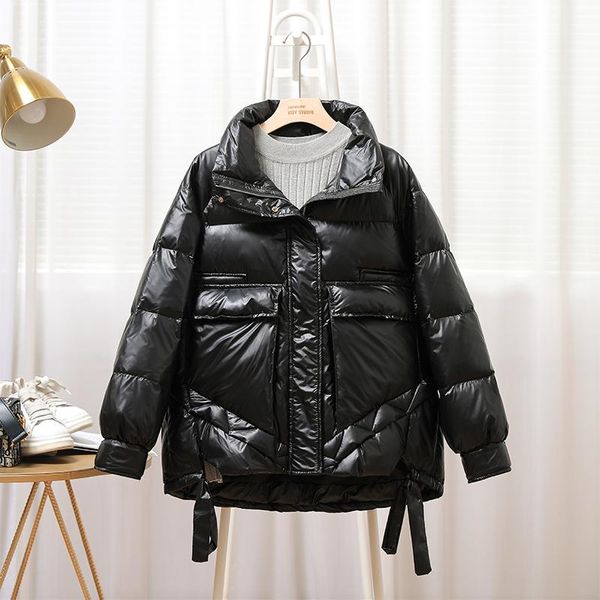 2020 women winter warm causal short 90% white duck down zipper short stand collar loose plus size coat jackets1, Black
2020 women winter warm causal short 90% white duck down zipper short stand collar loose plus size coat jackets1, Black