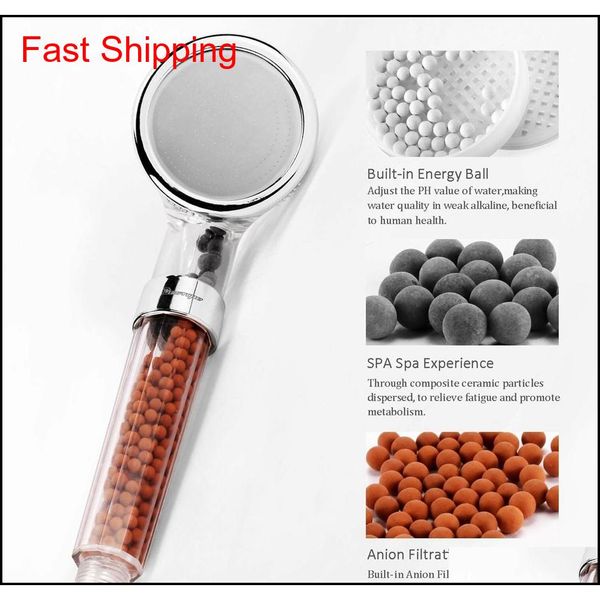 new stainless steel shower head high pressure boosting water saving healthy negative ion filter balls beads qylaee packing2010
new stainless steel shower head high pressure boosting water saving healthy negative ion filter balls beads qylaee packing2010
