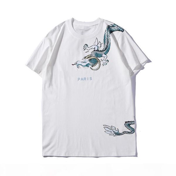 summer fashion men's t-shirts dragon print short sleeve crew neck t shirts street style men tee, White;black
summer fashion men's t-shirts dragon print short sleeve crew neck t shirts street style men tee, White;black