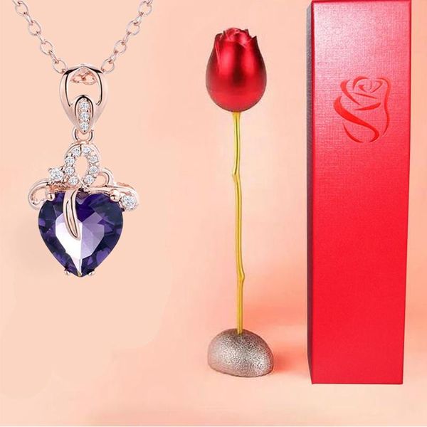 fashion rose flower jewelry packaging cubic zirconia necklace for women trend alloy gifts box wedding birthday gift
fashion rose flower jewelry packaging cubic zirconia necklace for women trend alloy gifts box wedding birthday gift
