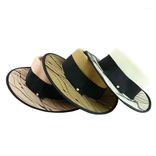 wide brim hats fashion ladies beautiful big straw hat women summer sunscreen black lace large brime beach outdoor uv protection hat1, Blue;gray
wide brim hats fashion ladies beautiful big straw hat women summer sunscreen black lace large brime beach outdoor uv protection hat1, Blue;gray