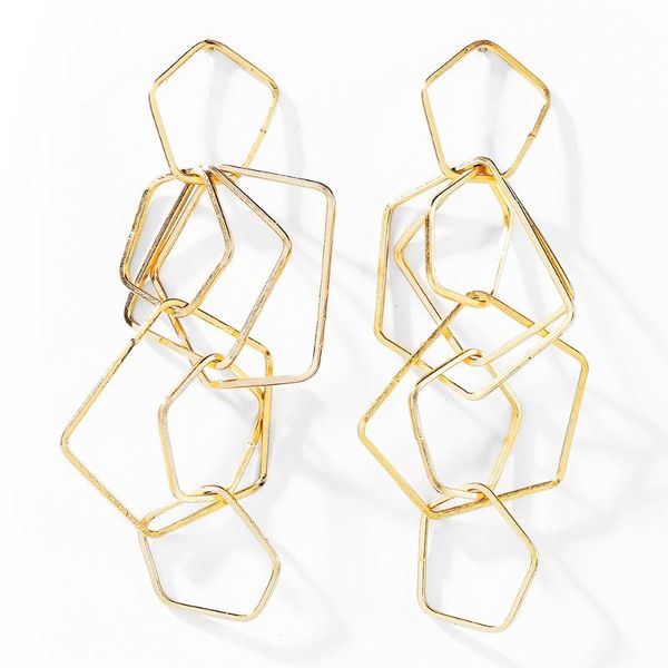 wybu geomatric multilayer dangle drop earrings pentagon long chain 3d metal hoop drop earing for women gift ear jewelry, Silver
wybu geomatric multilayer dangle drop earrings pentagon long chain 3d metal hoop drop earing for women gift ear jewelry, Silver