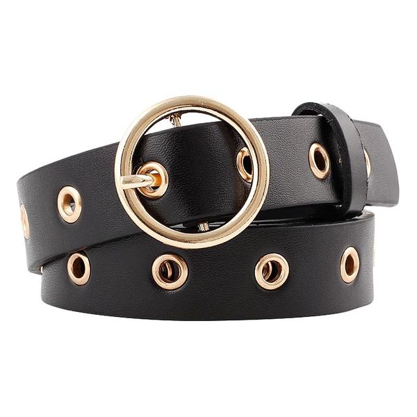 women leather belt round metal pin buckle circle belts fashion punk for women belt, Black;brown
women leather belt round metal pin buckle circle belts fashion punk for women belt, Black;brown