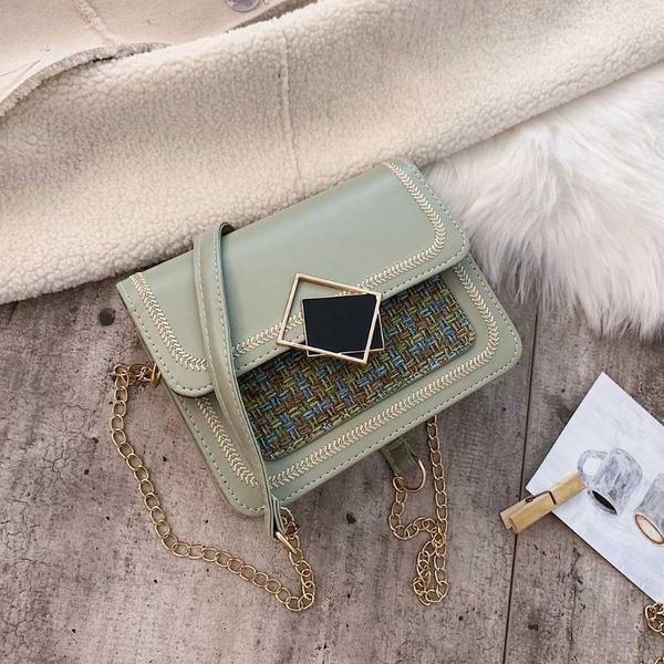 leather women shoulder bags 2020 casual messenger bag chain small square bag flip safety bolso mujer
leather women shoulder bags 2020 casual messenger bag chain small square bag flip safety bolso mujer