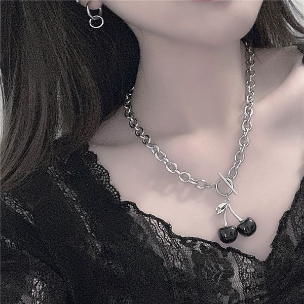 necklaces women's insnet red personality versatile dark trampy black cherry clavicle neck chain accessories fashion, Silver
necklaces women's insnet red personality versatile dark trampy black cherry clavicle neck chain accessories fashion, Silver