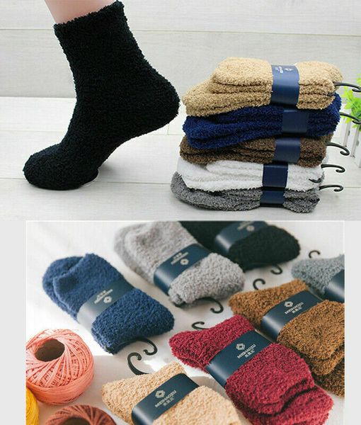 men's winter solid color soft thick fluffy fleece lounge socks christmas gifts, Black
men's winter solid color soft thick fluffy fleece lounge socks christmas gifts, Black