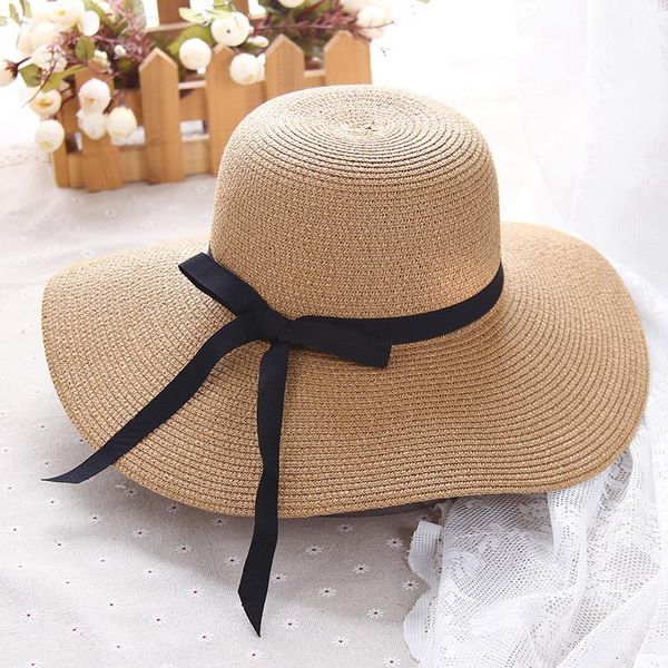 wide brim hats ht1299 classic women summer large big straw black ribbon band lady floppy beach sun foldable, Blue;gray
wide brim hats ht1299 classic women summer large big straw black ribbon band lady floppy beach sun foldable, Blue;gray