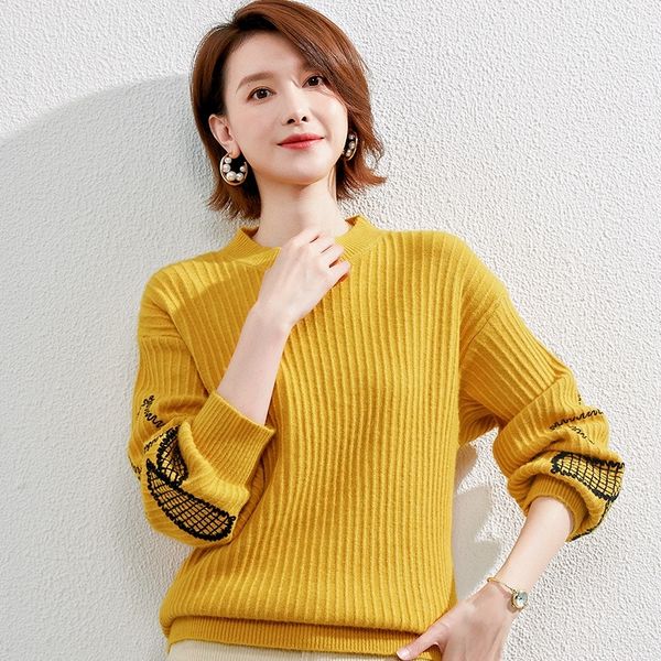 gfhts new sweatersweater of autumn and winter 2020 korean women's round wear neck embroidery embroidered style sweater versatilestyle l, White;black
gfhts new sweatersweater of autumn and winter 2020 korean women's round wear neck embroidery embroidered style sweater versatilestyle l, White;black