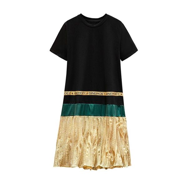 2020 sunmer fashion contrast dress large plus size t shirt dress sport fashion casual loose clothes women streetwear big, Black;gray
2020 sunmer fashion contrast dress large plus size t shirt dress sport fashion casual loose clothes women streetwear big, Black;gray