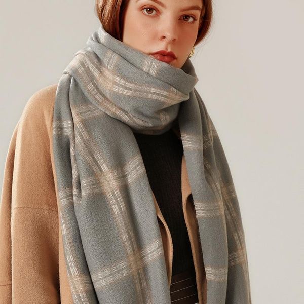 scarves 2021 fashion cashmere women plaid scarf winter warm shawl and wrap bandana female foulard long thick blanket, Blue;gray
scarves 2021 fashion cashmere women plaid scarf winter warm shawl and wrap bandana female foulard long thick blanket, Blue;gray