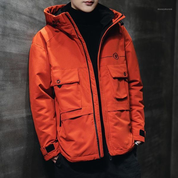 men's down & parkas men's winter jacket windproof warm pocket trend short hooded overalls windbreaker loose men parkas1, Black
men's down & parkas men's winter jacket windproof warm pocket trend short hooded overalls windbreaker loose men parkas1, Black